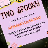 ハロウィーン2回目の誕生日招待状幽霊スプキー 招待状