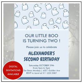 ハロウィーン2回目の誕生日招待状2回目のブー 招待状