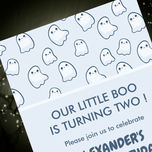 ハロウィーン2回目の誕生日招待状2回目のブー 招待状