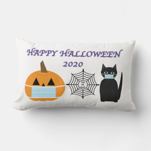 ハロウィーン2020 ランバークッション (正面)