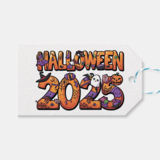 ハロウィーン2025 – 漫画カラフル切り出しシール ギフトタグ
