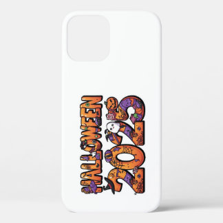 ハロウィーン2025 – 漫画カラフル切り出しシール iPhone 12ケース