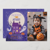 ハロウィーン2nd幽霊ツーフォトハウスパーティー 幽霊のよく出る 招待状 (正面/裏面)