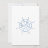 ハロウィーン2nd誕生日ブルーパンプキンボーイ 招待状 (裏面)