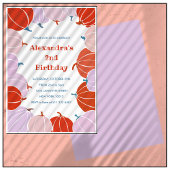 ハロウィーン2nd誕生日招待状カボチャ女 招待状