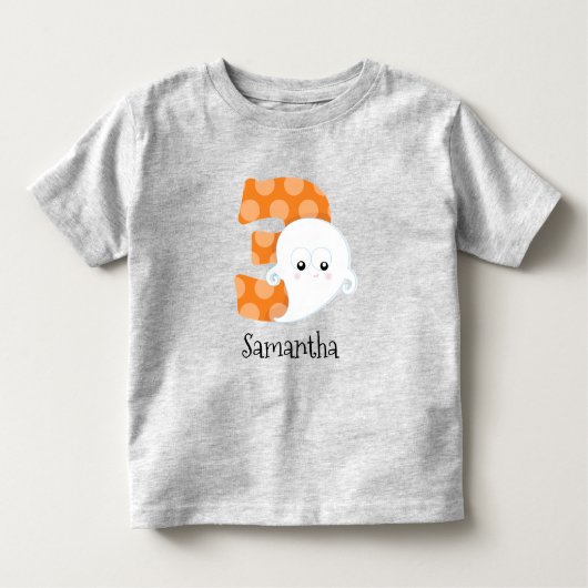 ハロウィーン3歳3歳の誕生日 トドラーTシャツ (正面)