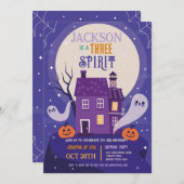 ハロウィーン3rd幽霊スリーハウス幽霊のよく出るパーティー 招待状 (正面/裏面)