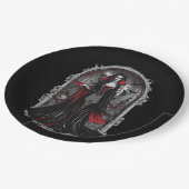 ハロウィーン4吸血鬼,おもしろい,怖い怪物,恐怖, ペーパープレート (アングル)