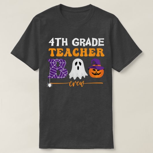 ハロウィーン4級先生ブクルーコブかぼちゃ Tシャツ (デザイン正面)