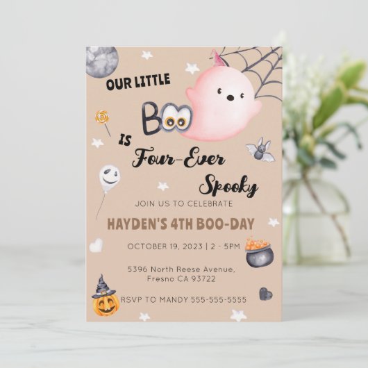 ハロウィーン4thバースデーフォーエバー不気味招待状 招待状 (スタンド正面)
