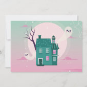 ハロウィーン4thパーティーフォト幽霊ハウス幽霊のよく出る 招待状 (裏面)