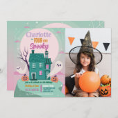 ハロウィーン4thパーティーフォト幽霊ハウス幽霊のよく出る 招待状 (正面/裏面)