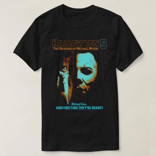 ハロウィーン5マイケル・マイヤーズの復讐2トーン Tシャツ (デザイン正面)