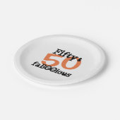 ハロウィーン50周年パーティー ペーパープレート (アングル)