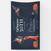 ハロウィーン50歳の誕生日パーティーへようこそ 横断幕 (縦)