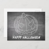 ハロウィーン6の黒板の外観のためのパンプキン シーズンポストカード (正面/裏面)