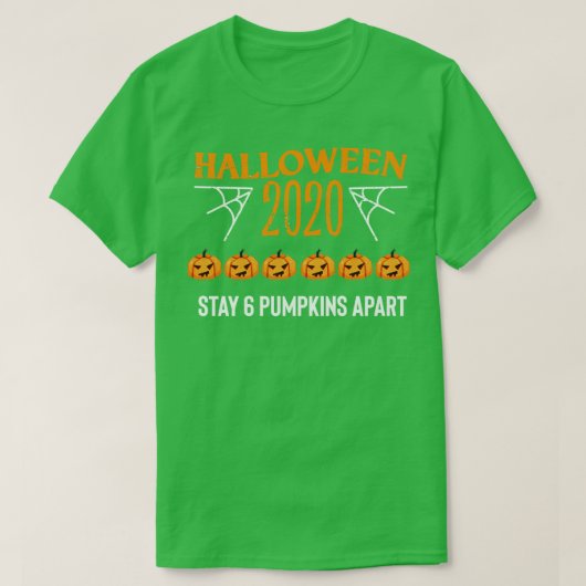 ハロウィーン6カボンプキンズアパート Tシャツ (デザイン正面)