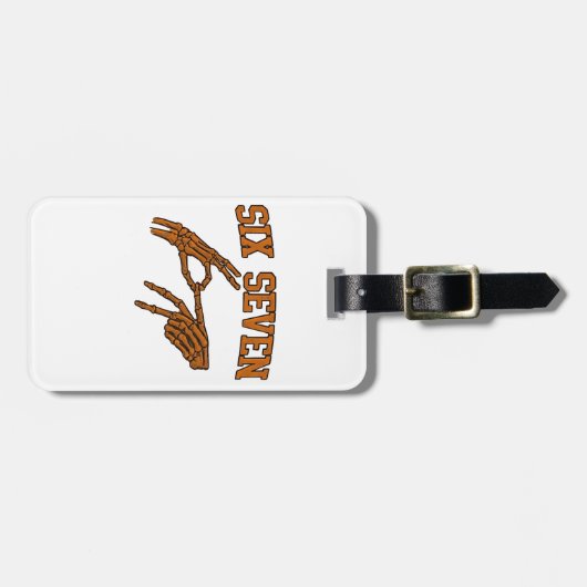 ハロウィーン6セブンミーム手話67 Mason ラゲッジタグ (正面横)