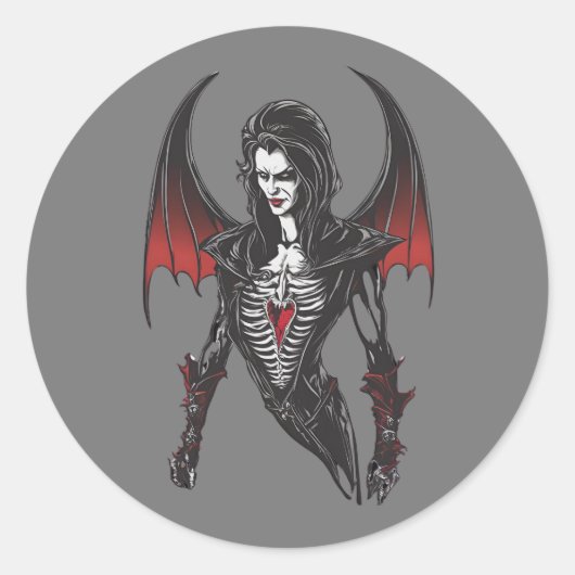 ハロウィーン6ヴァンパイアおもしろい、恐ろしいヴァンパイア，b ラウンドシール (正面)