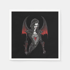 ハロウィーン6ヴァンパイア、パーティー、恐ろしいヴァンパイア、 スタンダードカクテルナプキン