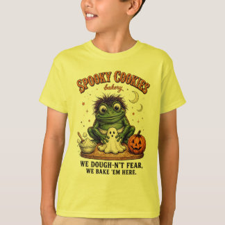 ハロウィーン おかしなカエル クッキー ベーカリーTシャツ Tシャツ