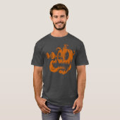ハロウィーン おばけ かぼちゃ ホラー ハロウィン 秋 Tシャツ (正面フル)