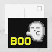 ハロウィーン おばけ - ブー ポストカード (正面/裏面)
