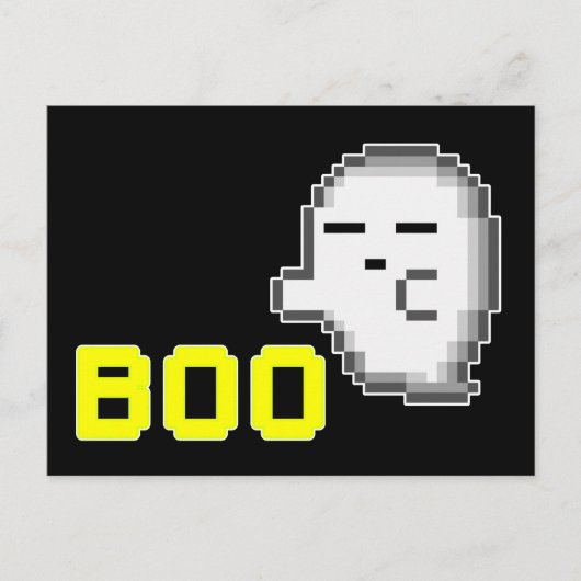 ハロウィーン おばけ - ブー ポストカード (正面)