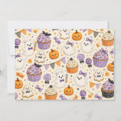 ハロウィーン おばけ ベーカリー マーケット バックセール 招待状 (裏面)