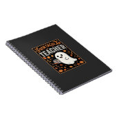 ハロウィーン おばけ 先生 スプタクラ デザイン 1 ノートブック (右側)