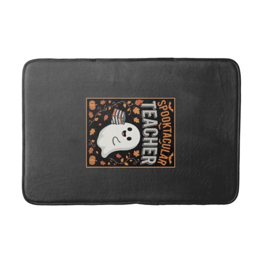 ハロウィーン おばけ 先生 スプタクラ デザイン 1 バスマット (正面)
