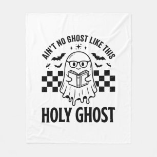ハロウィーン おばけ 聖霊 楽しい ヴィンテージ チェッカー柄 フリースブランケット