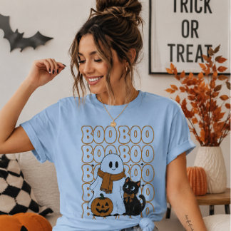 ハロウィーン おばけ Tシャツ かわいい 猫 パンプキン