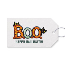 ハロウィーン お化けのギフトタグ