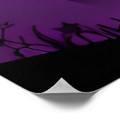 ハロウィーン お化け屋敷 かぼちゃ コウモリ ポスター (角)