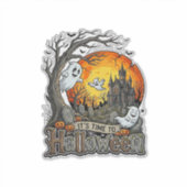 ハロウィーン お化け屋敷 墓場 スプーキー シール (正面)