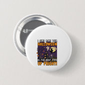 ハロウィーン お化け屋敷 魔女 ゴースト 恐怖_1 缶バッジ (正面&裏面)