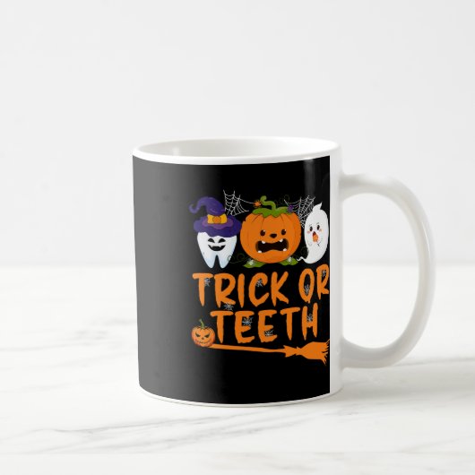 ハロウィーン お菓子をくれなきゃいたずら Dentist コーヒーマグカップ (右)