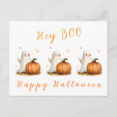 ハロウィーン かぼちゃ おばけ ポストカード (正面)