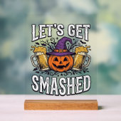 ハロウィーン かぼちゃ ビール アクリルサイン (ニュートラル)