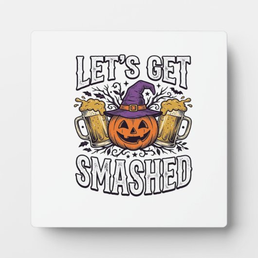 ハロウィーン かぼちゃ ビール フォトプラーク (正面)