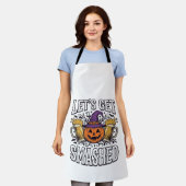 ハロウィーン かぼちゃ ビール 飲みまくり エプロン (着用した状態)