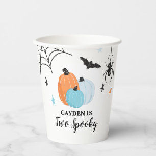 ハロウィーン かぼちゃ ブルー バースデー パーティー ペーパー 紙コップ