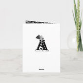 ハロウィーン、かわいいこうもり、レイヴンを待つ カード (裏面)