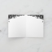 ハロウィーン、かわいいこうもり、レイヴンを待つ カード (内部)