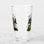 ハロウィーン、かわいいこうもり、レイヴンを待つ タンブラーグラス (左)