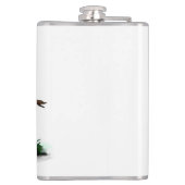 ハロウィーン、かわいいこうもり、レイヴンを待つ フラスク (裏面)