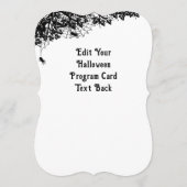 ハロウィーン、かわいいこうもり、レイヴンを待つ プログラム (裏面)