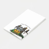 ハロウィーン、かわいいこうもり、レイヴンを待つ ポストイット (アングル)