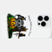 ハロウィーン、かわいいこうもり、レイヴンを待つ Case-Mate iPhoneケース (裏面 (横))